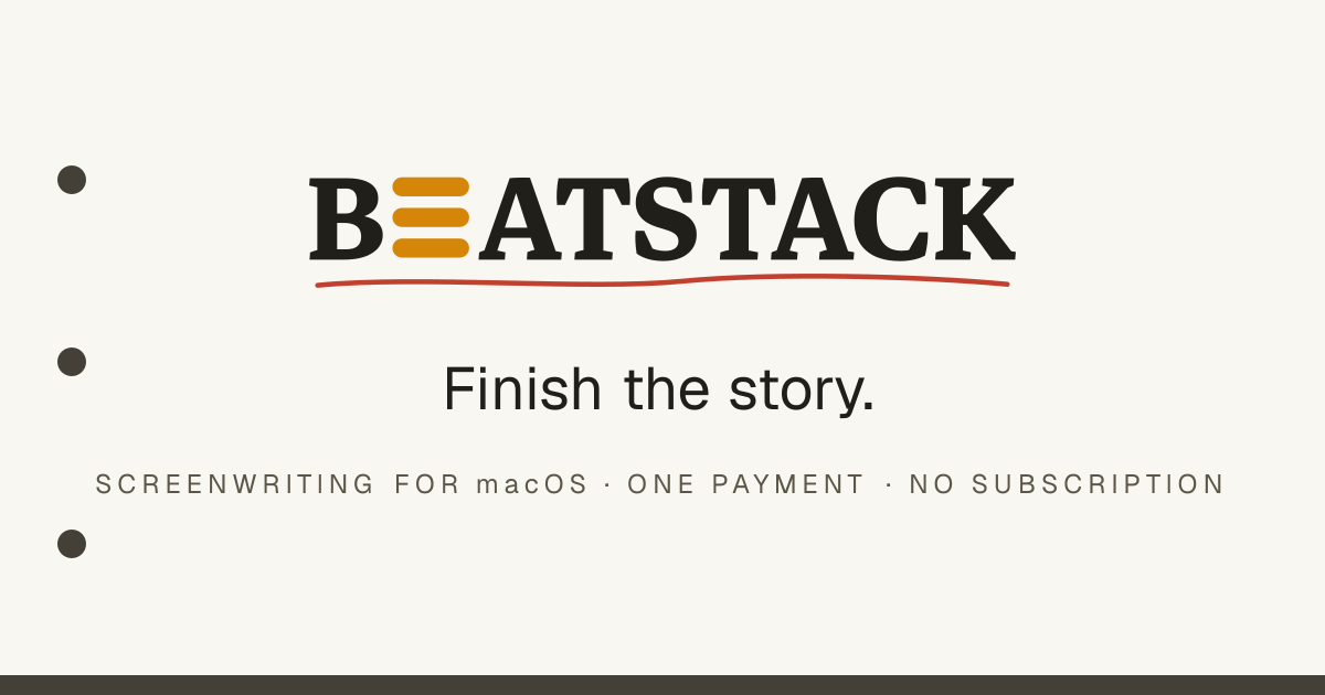Building Beatstack for Screenplays